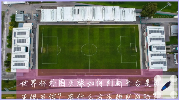 世界杯外围买球如何判断平台是否正规可信？有什么方法辨别风险？